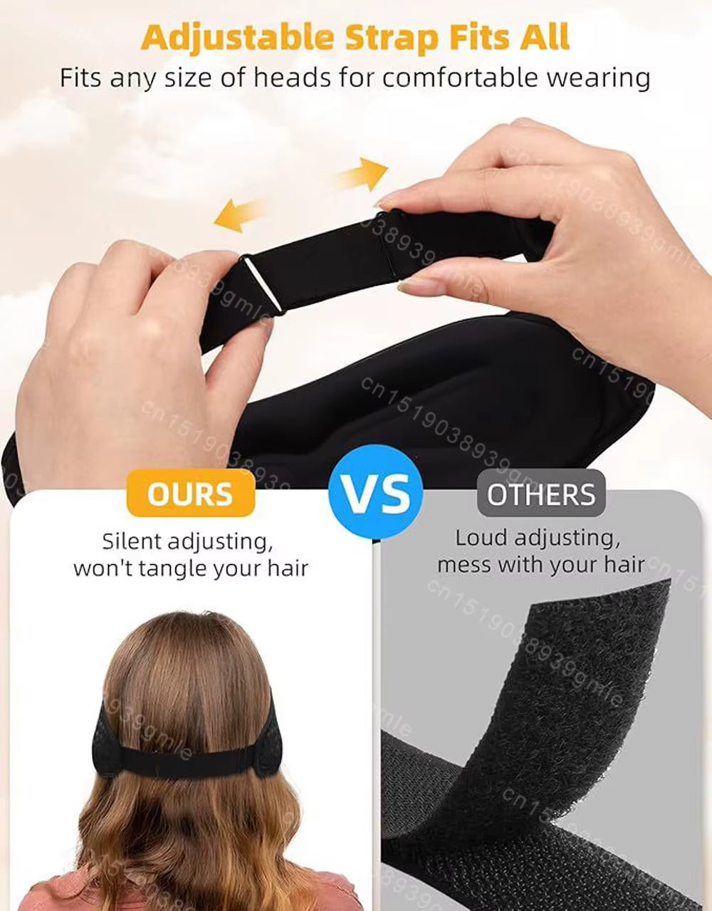 Experience Ultimate Comfort with the 3D Bluetooth Sleep Mask and Headphones - Soft Elastic Headband, Zero Pressure Eye Cups, and 10 Hours of Playtime for Perfect Travel and Night Rest