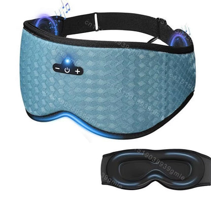 Experience Ultimate Comfort with the 3D Bluetooth Sleep Mask and Headphones - Soft Elastic Headband, Zero Pressure Eye Cups, and 10 Hours of Playtime for Perfect Travel and Night Rest