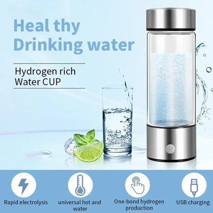 Hydrogen-Rich Oxygen Water Cup - H2 Inhalation Device for Enhanced Health and Hydration