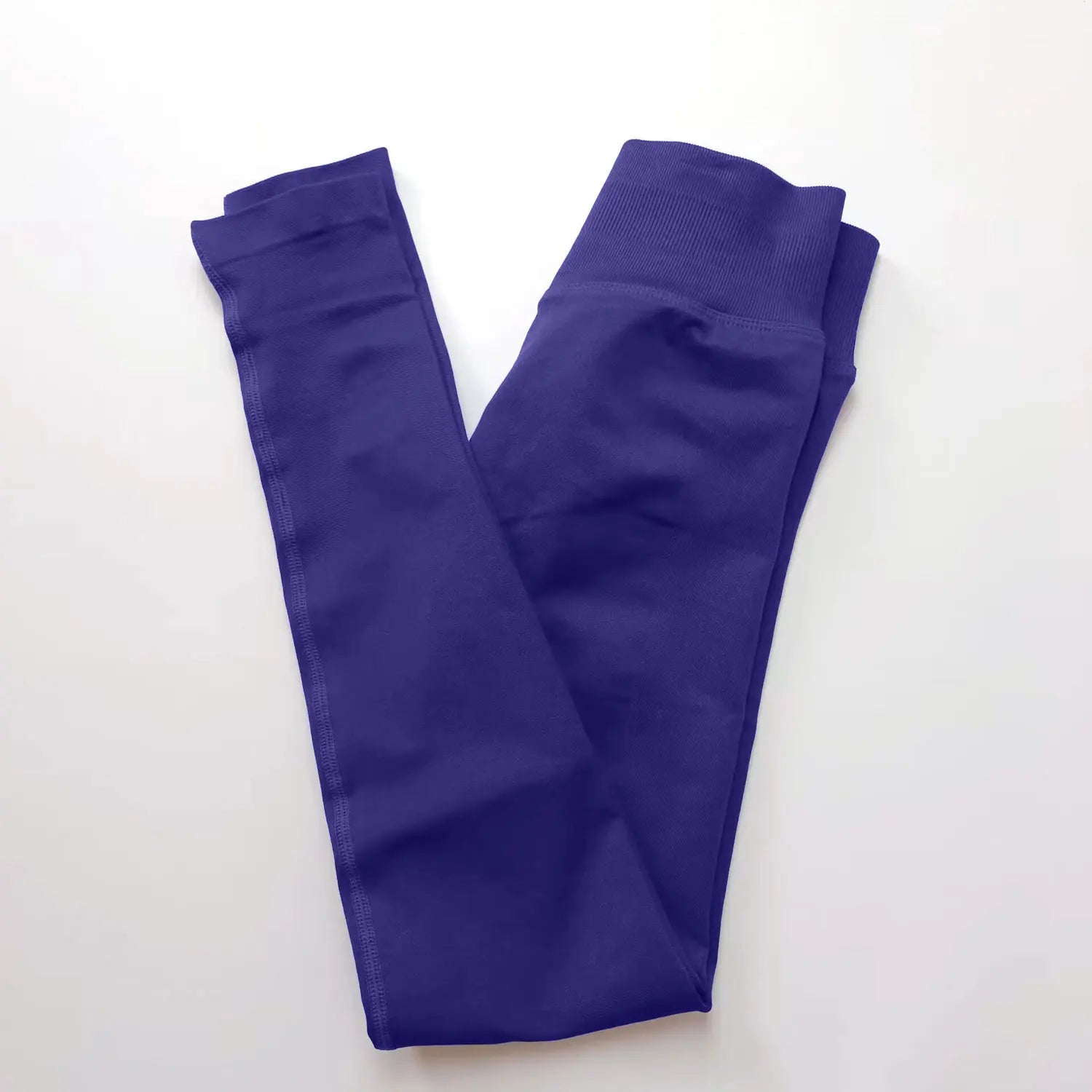 Elevate Your Workout with Our Women's Impact Leggings - Seamless Yoga Pants with Low Ribbed Band for Ultimate Comfort and Style